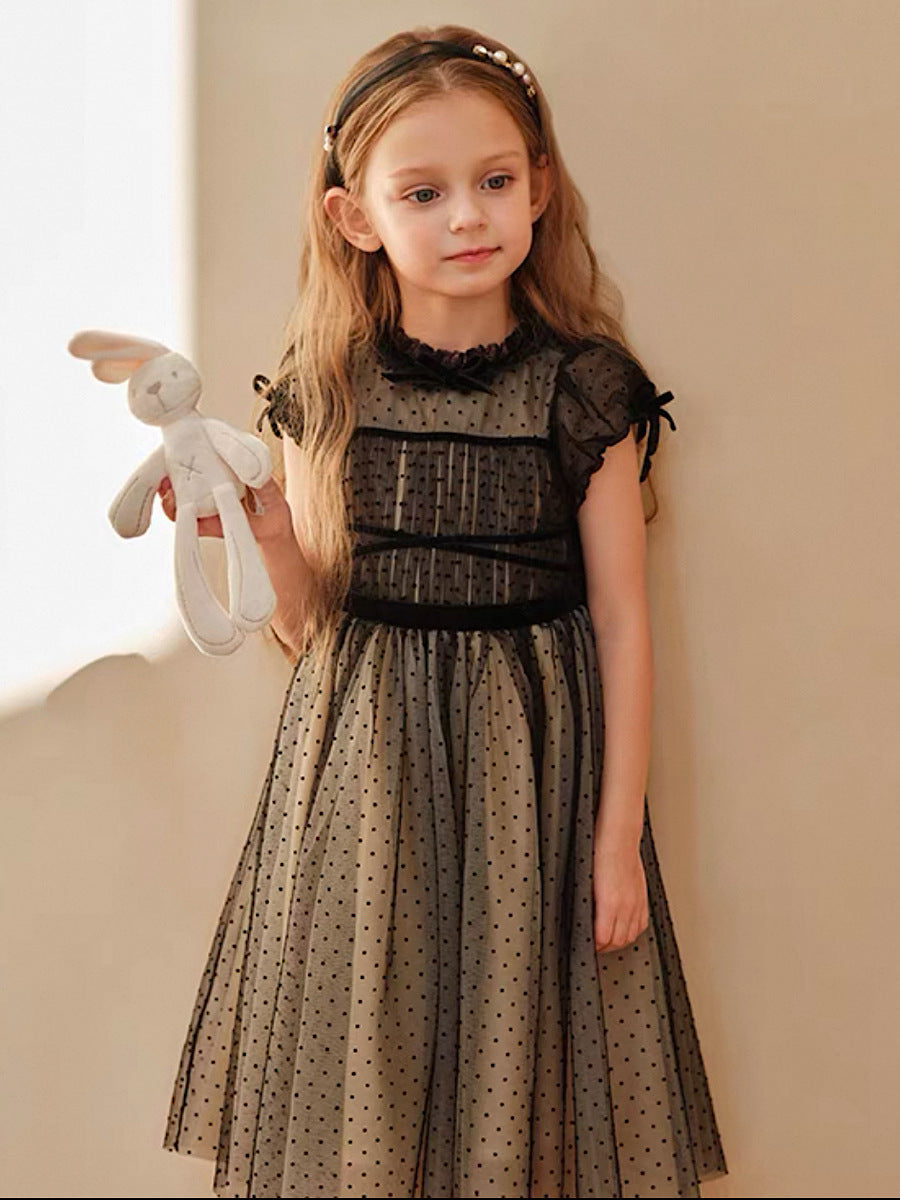 Children's Dress Black Dress Summer