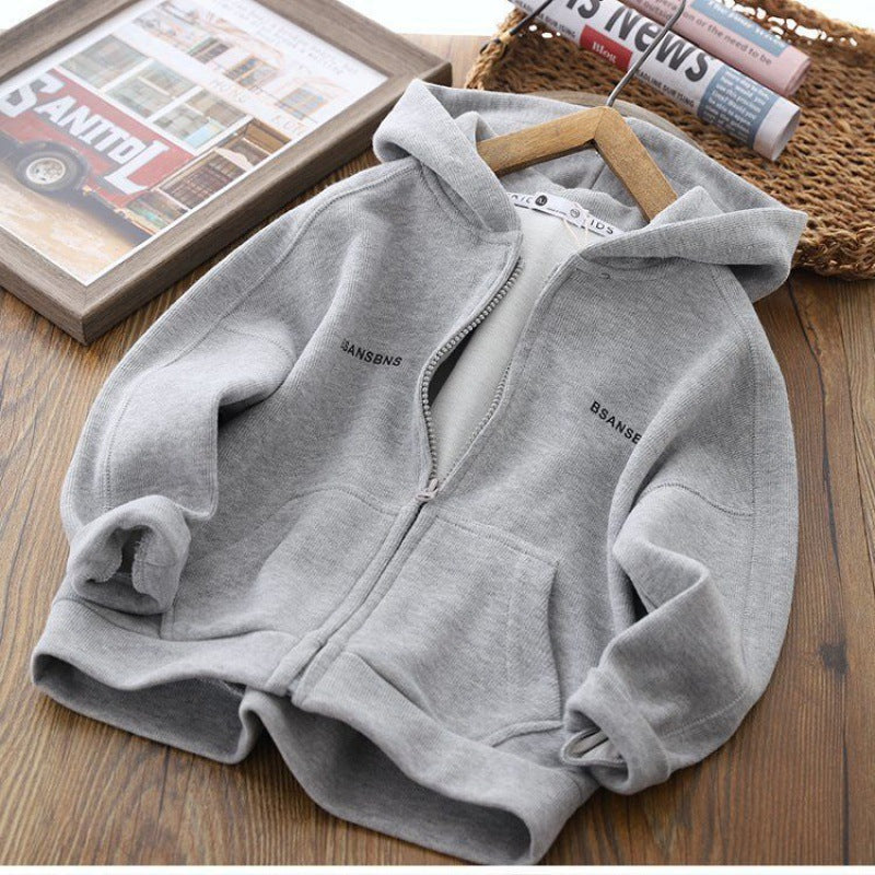 Hooded zip-up jacket