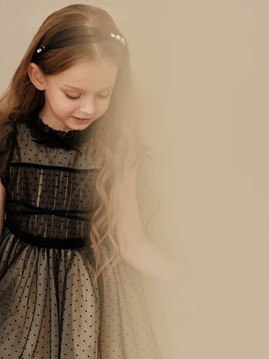 Children's Dress Black Dress Summer