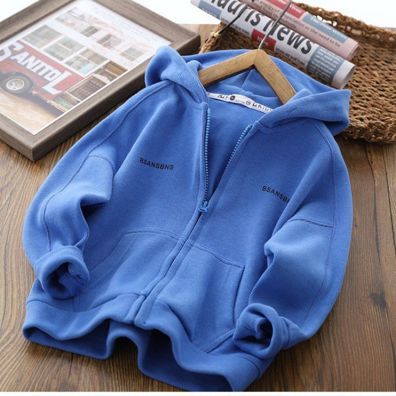 Hooded zip-up jacket