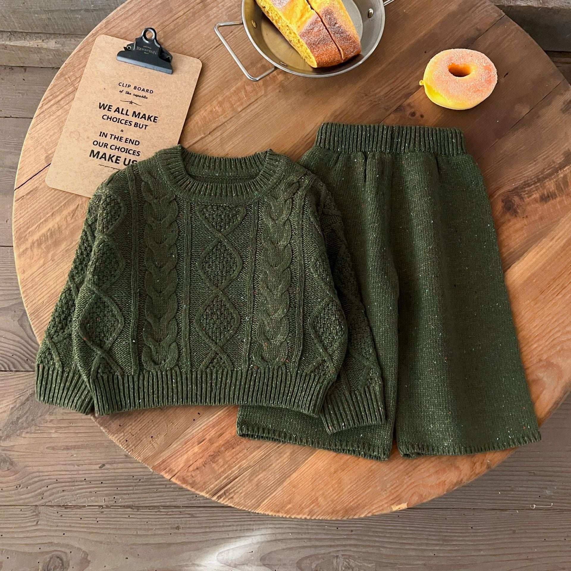 Knitted sweater and pants