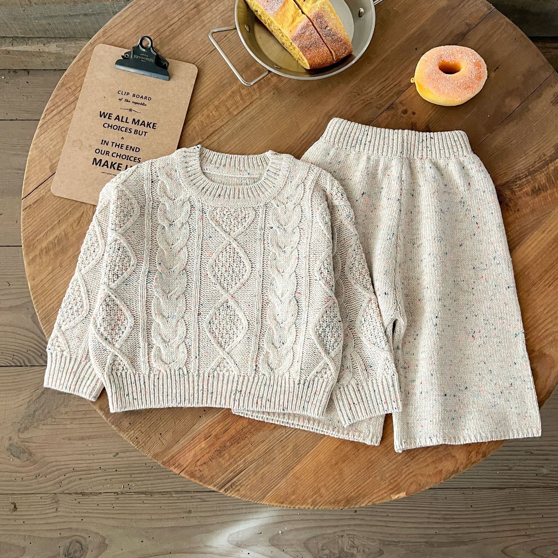 Knitted sweater and pants