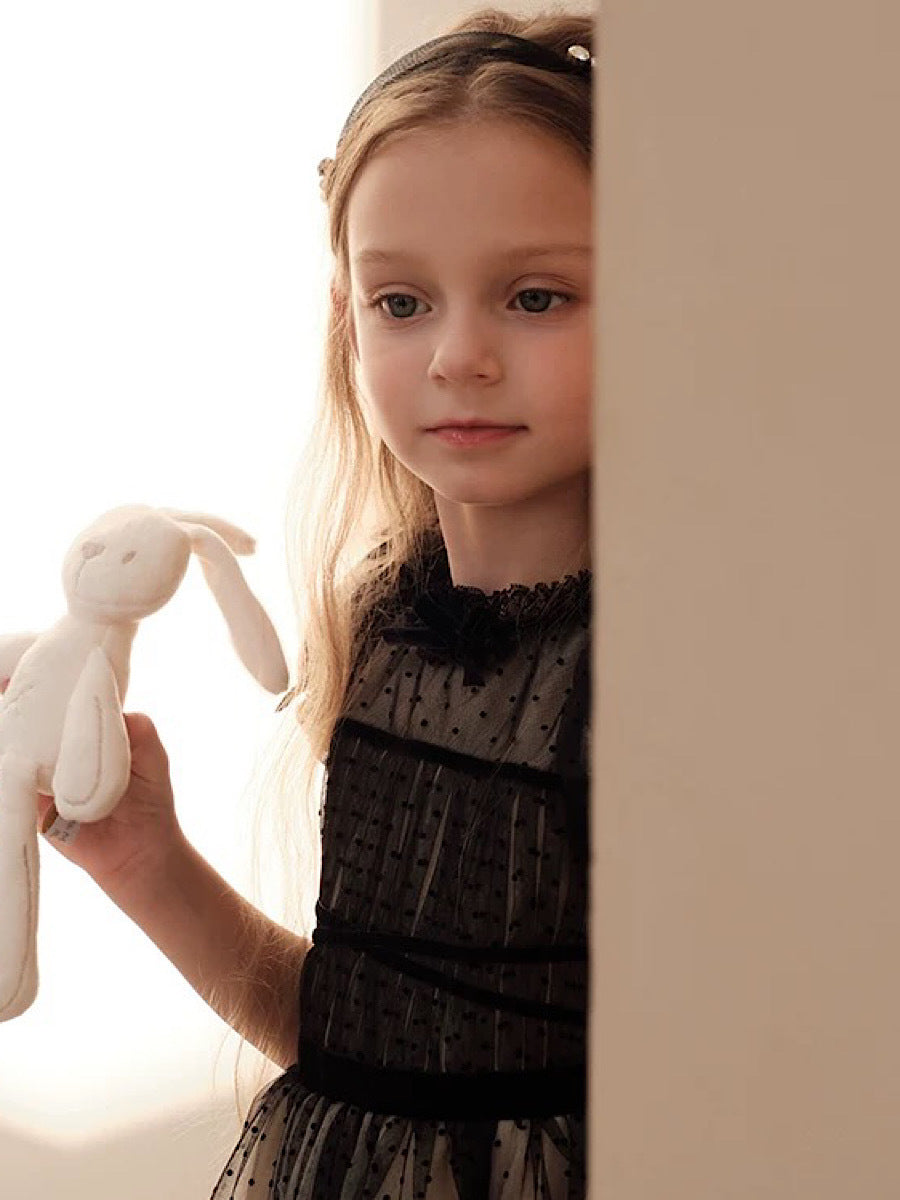 Children's Dress Black Dress Summer