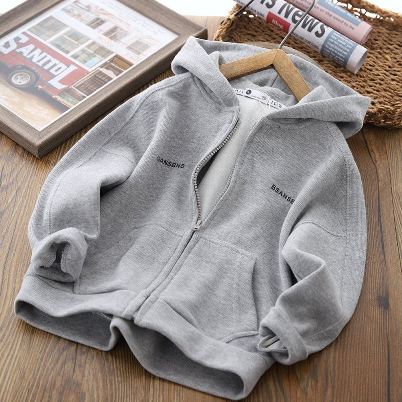 Hooded zip-up jacket