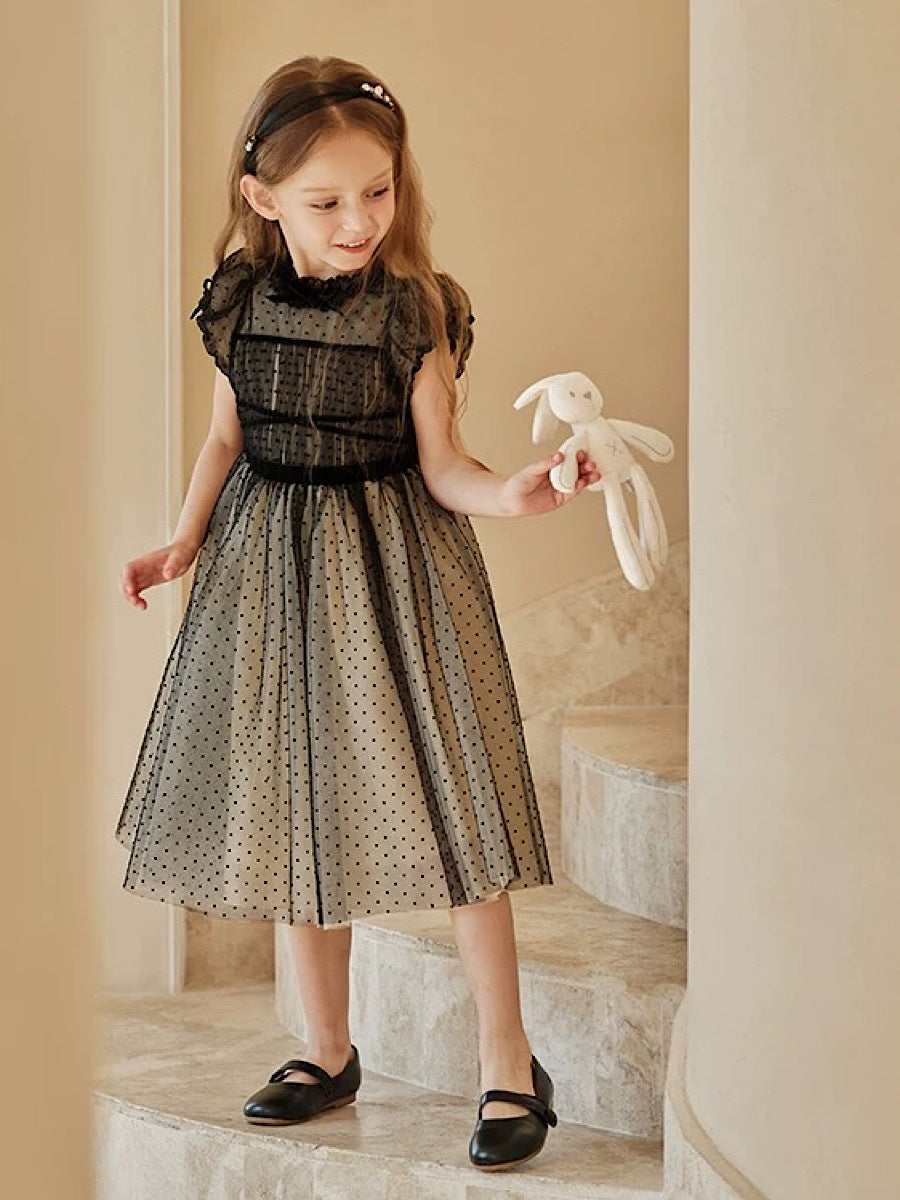 Children's Dress Black Dress Summer